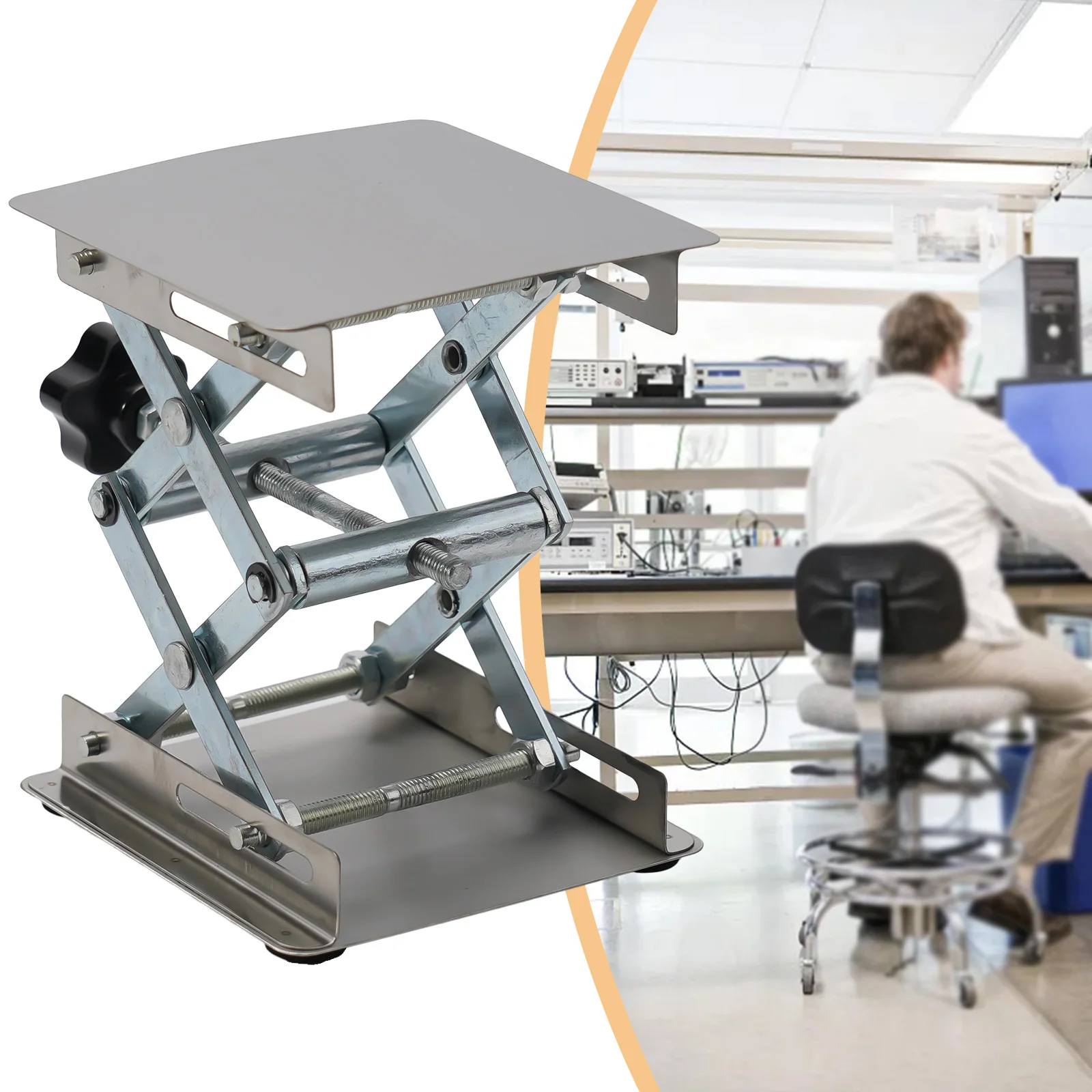 1PCS Adjustable Stainless Steel Lifting Table Stainless Steel Woodworking Silver Router Lift Laboratory Manual Stand
1PCS Adjustable Stainless Steel Lifting Table Stainless Steel Woodworking Silver Router Lift Laboratory Manual Stand