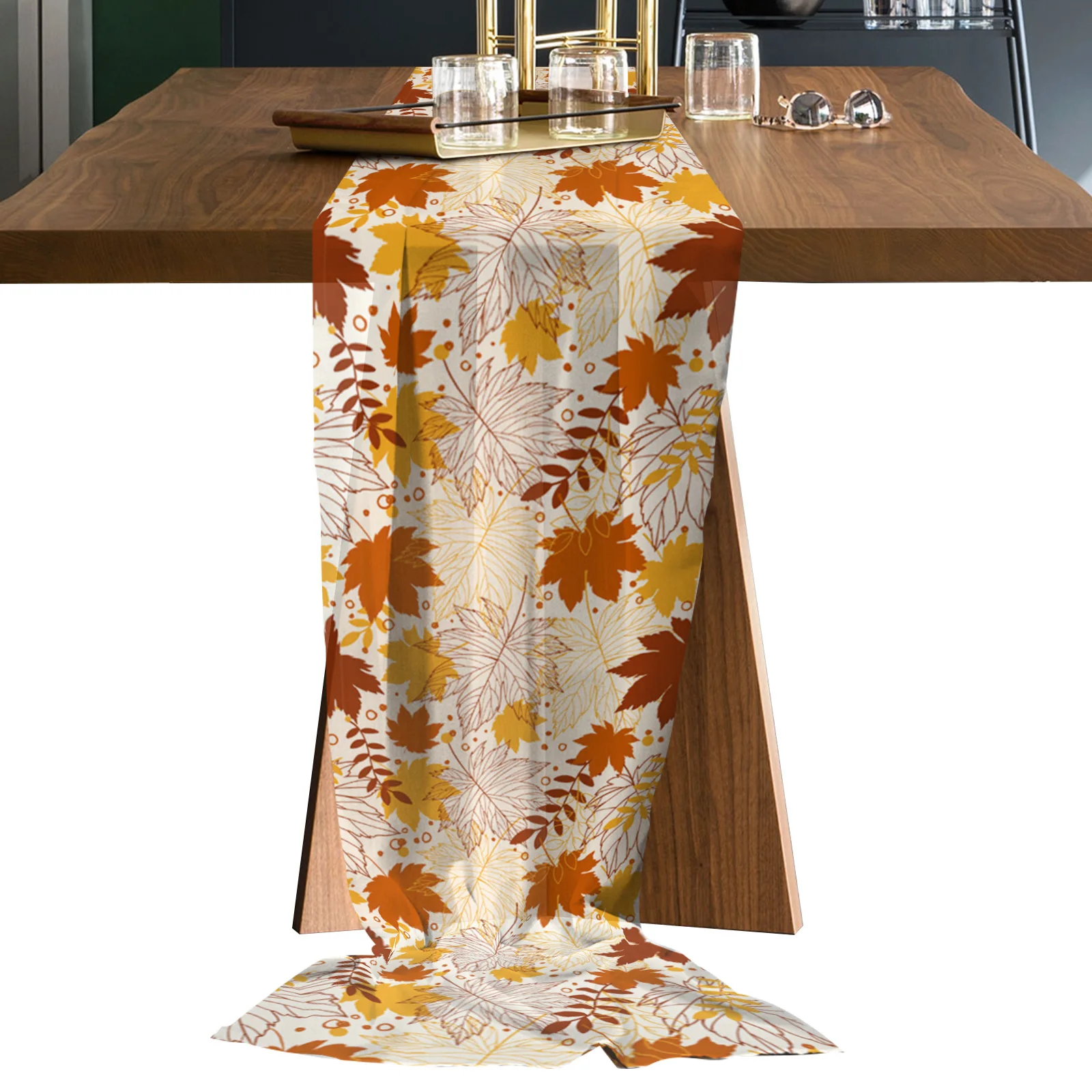 Autumn Maple Leaf Texture Tulle Chiffon Table Runner Wedding Decoration Table Runner Christmas Dinner Table Decoration
Autumn Maple Leaf Texture Tulle Chiffon Table Runner Wedding Decoration Table Runner Christmas Dinner Table Decoration