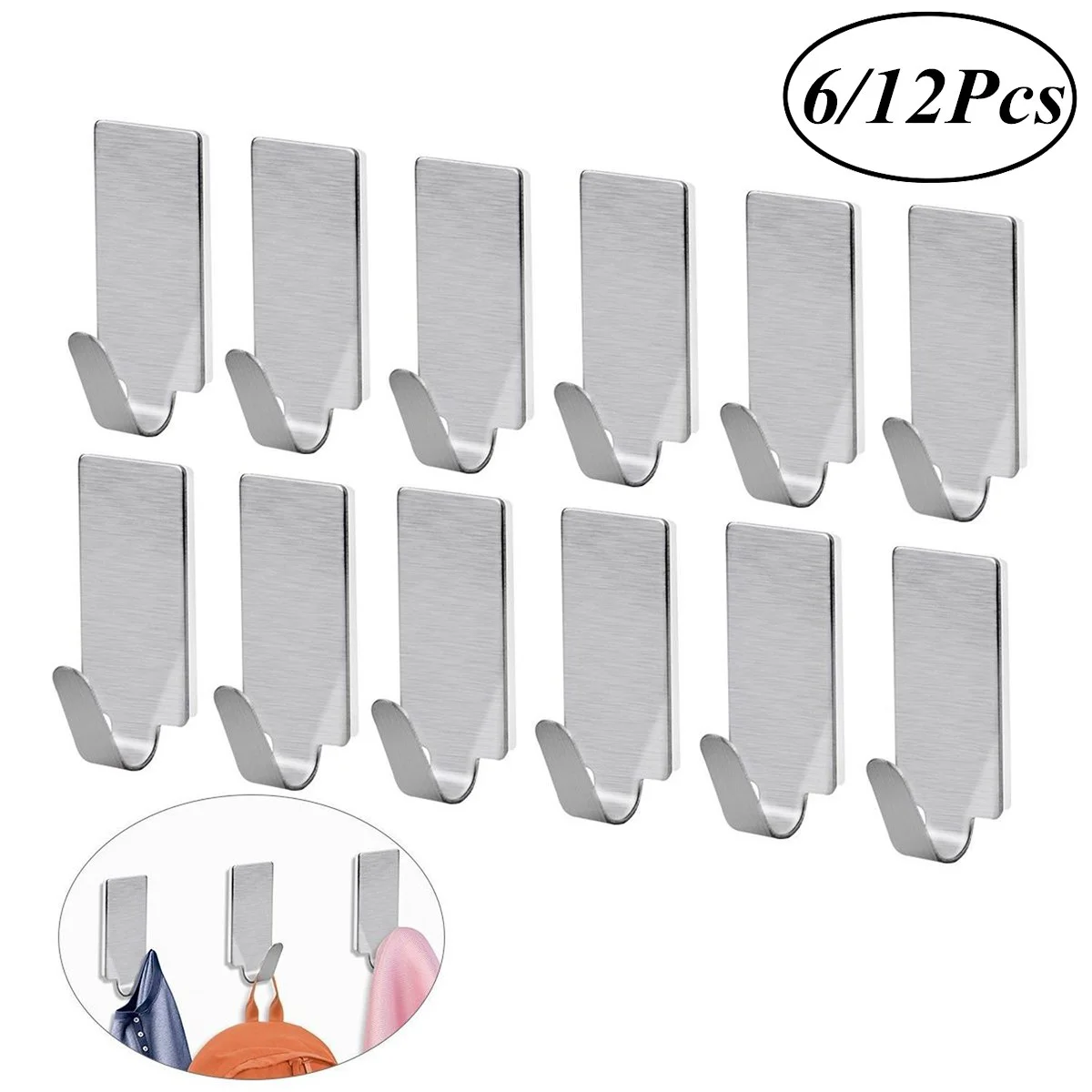 36pcs Adhesive Stainless Steel Towel Hooks Towel Racks Wall Hooks for Kitchen Bathroom
36pcs Adhesive Stainless Steel Towel Hooks Towel Racks Wall Hooks for Kitchen Bathroom