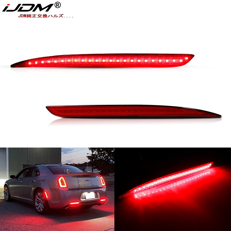 Car Tail Light Rear Bumper Reflector Lights For 2015-up Chrysler 300 Function as Tail,Brake Rear Fog Lamps and Turn Signal Light
Car Tail Light Rear Bumper Reflector Lights For 2015-up Chrysler 300 Function as Tail,Brake Rear Fog Lamps and Turn Signal Light