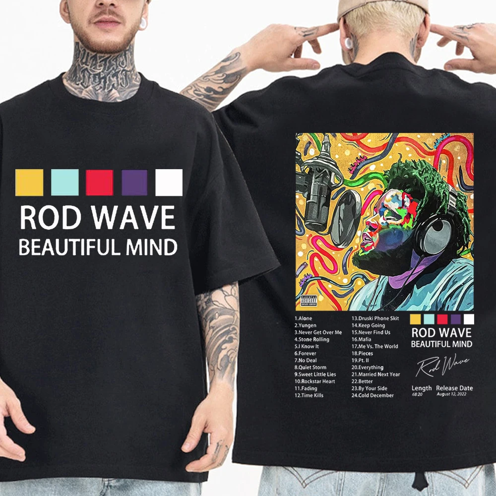 Rod Wave Nostalgia 2023 T-Shirts Man Woman Harajuku O-Neck Short Sleeve Shirts Rap Music Fans Gift
Rod Wave Nostalgia 2023 T-Shirts Man Woman Harajuku O-Neck Short Sleeve Shirts Rap Music Fans Gift