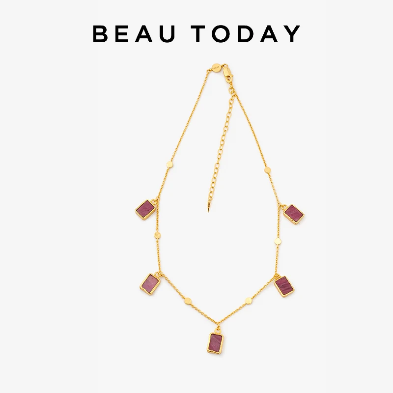 Женские Классические ожерелья BEAUTODAY, 18 к позолоченные серебряные геометрические кулоны с родохрозитом, Женские аксессуары ручной работы, 93054
Женские Классические ожерелья BEAUTODAY, 18 к позолоченные серебряные геометрические кулоны с родохрозитом, Женские аксессуары ручной работы, 93054