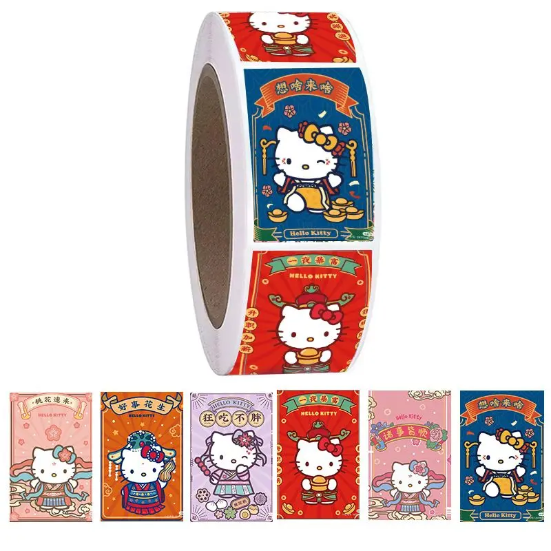 200Pcs/Roll Kawaii Sanrio Stickers Hello Kitty Ins Cute Kitty Cat Diy Handbook Decorationsealing sticker gift decoration sticker
200Pcs/Roll Kawaii Sanrio Stickers Hello Kitty Ins Cute Kitty Cat Diy Handbook Decorationsealing sticker gift decoration sticker