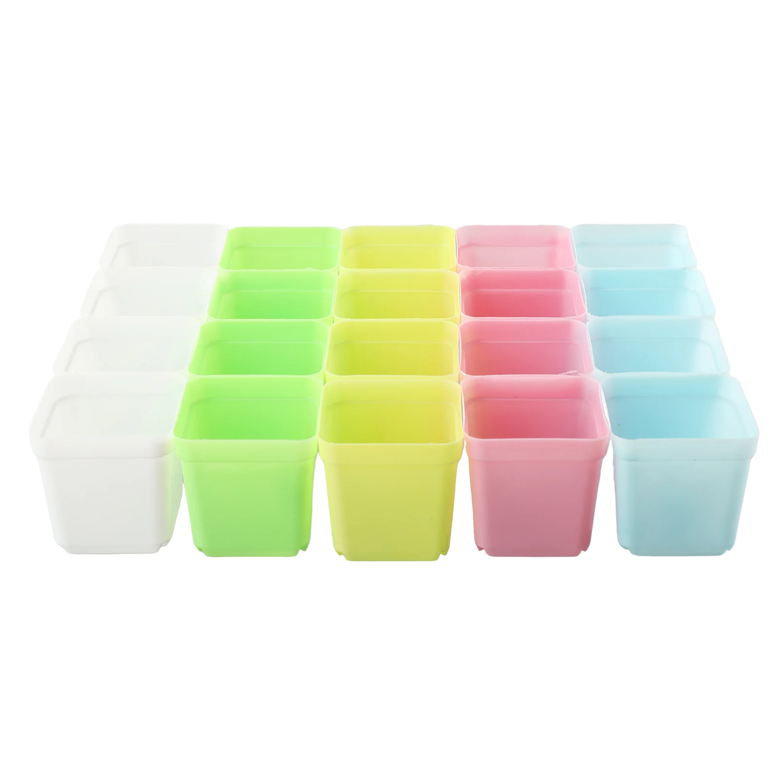 20pcs Mini Basin Square Flower Nursery Pot Succulent Plant Trays Home Office Decoration DIY Garden Supplies Plastic
20pcs Mini Basin Square Flower Nursery Pot Succulent Plant Trays Home Office Decoration DIY Garden Supplies Plastic