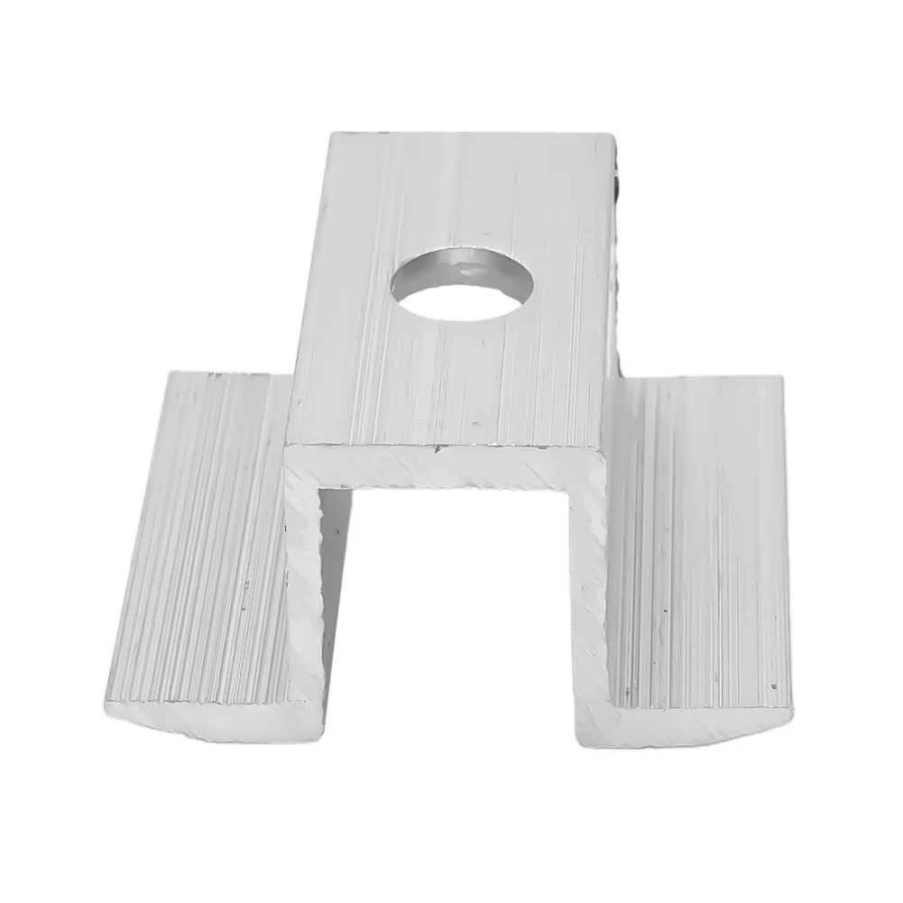High Quality Solar Middle Clamp 10Pcs Aluminum Alloy Corrosion Resistance For Frame Height 25-50MM Silver Solar Access
High Quality Solar Middle Clamp 10Pcs Aluminum Alloy Corrosion Resistance For Frame Height 25-50MM Silver Solar Access