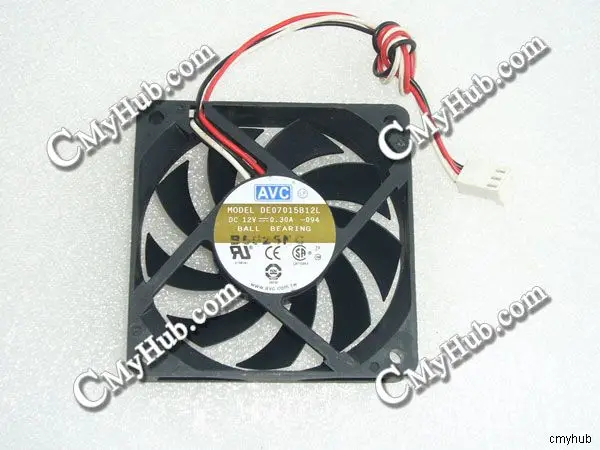 

Для AVC Φ DC12V 0.30A 7015 7 см 70 мм 70x70x15 мм 3pin охлаждающий вентилятор