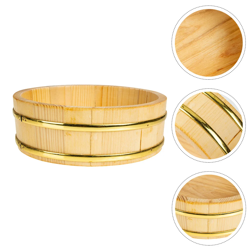 Rice Sushi Wooden Bowl Bucket Tub Oke Hangiri Mixing Wood Box Japanese Steamer Barrel Serving Food Container Round Tray Hanging
Rice Sushi Wooden Bowl Bucket Tub Oke Hangiri Mixing Wood Box Japanese Steamer Barrel Serving Food Container Round Tray Hanging