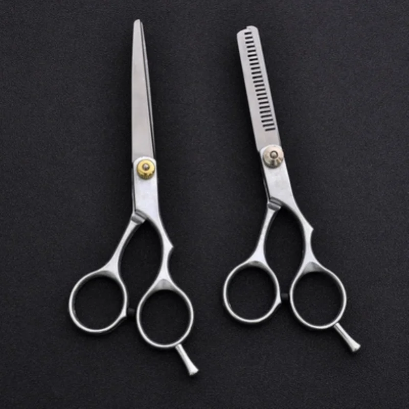 

Stainless Steel Scissors for Hair Thinning and Cutting Clipper 6 Inches Hairdressing Products Haircut Trim Hairs Cutting Barber