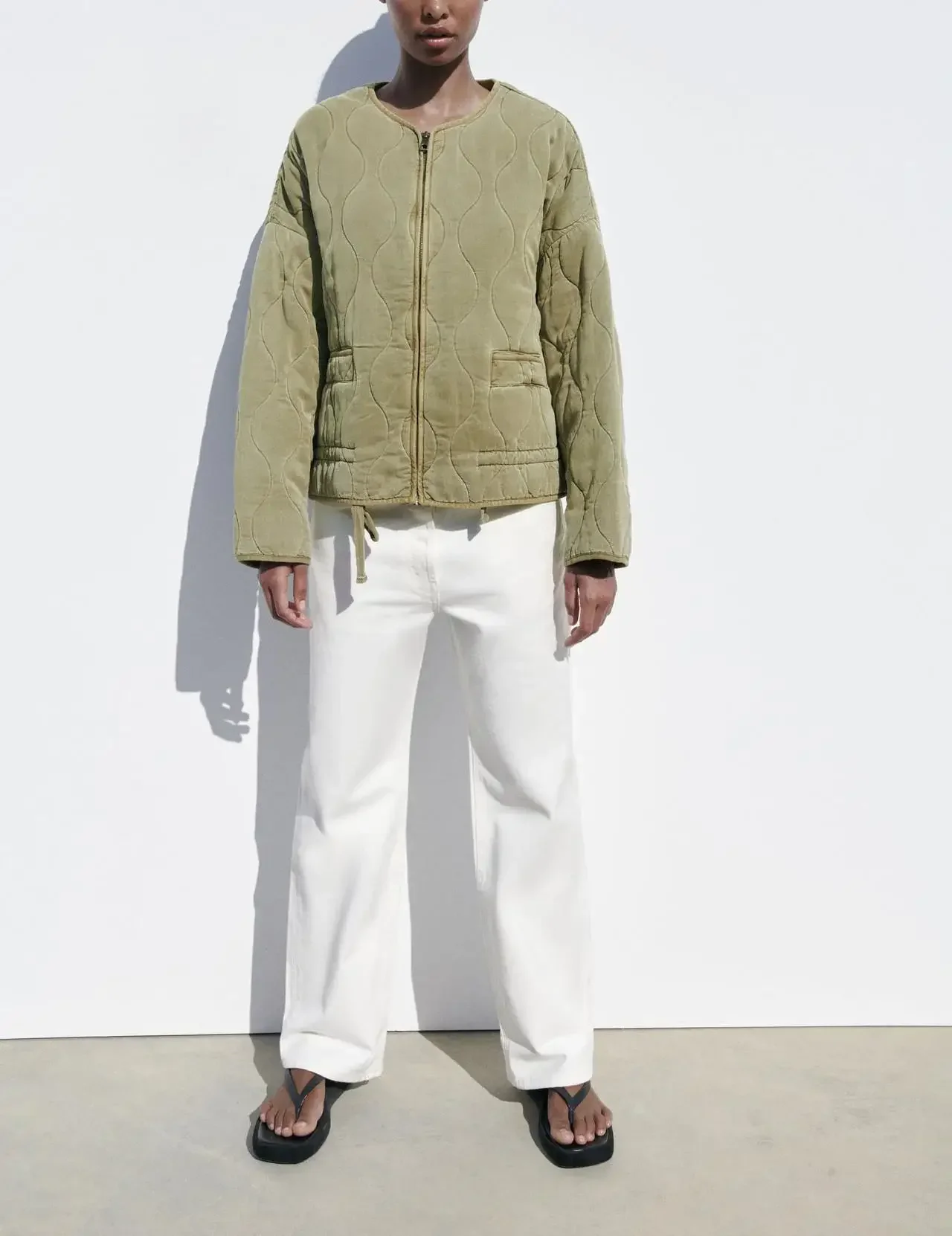 Женское хлопковое пальто с круглым вырезом Za, свободное декорированное хлопковое пальто с длинными рукавами и карманами, весна-лето
Женское хлопковое пальто с круглым вырезом Za, свободное декорированное хлопковое пальто с длинными рукавами и карманами, весна-лето