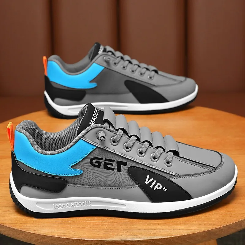 

Brand Men's Shoes Fashion Sneakers Light PU Leather Casual Shoe Non-slip Vulcanized Shoes for Men Tenis Shoes Zapatillas Hombre