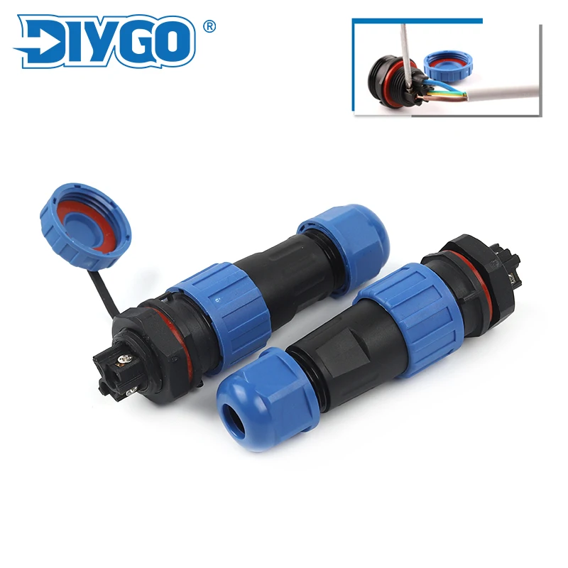 LP/SP16 IP68 Waterproof plug&Socket Back Nut Wire Connector 2 pin 3 pin 4 pin Screw Crimp Without Welding Fast Connector DIY GO
LP/SP16 IP68 Waterproof plug&Socket Back Nut Wire Connector 2 pin 3 pin 4 pin Screw Crimp Without Welding Fast Connector DIY GO