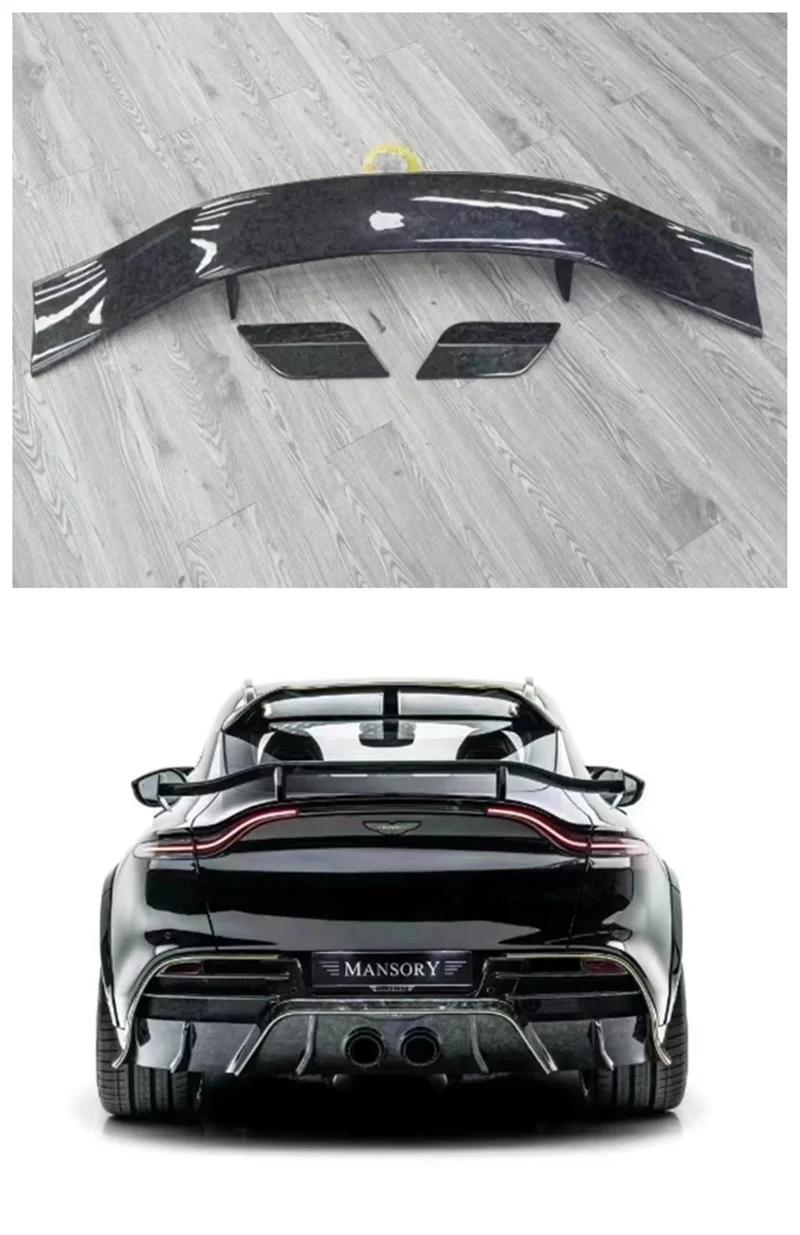 

For Aston Martin DBX Upgrade MSY Style 2019+ High Quality Real Carbon Fiber Car Rear Wing Trunk Lip Spoiler