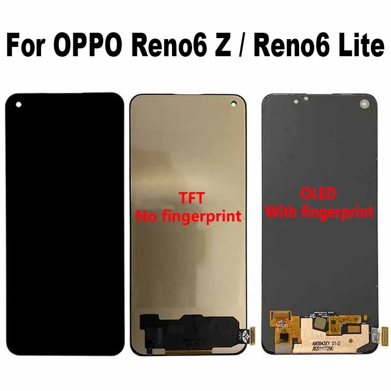 For OPPO Reno 6 Z 5G Reno6 Z CPH2237 LCD Display Touch Screen Digitizer Assembly For OPPO Reno 6 Lite CPH2365 Reno6 Lite LCD
For OPPO Reno 6 Z 5G Reno6 Z CPH2237 LCD Display Touch Screen Digitizer Assembly For OPPO Reno 6 Lite CPH2365 Reno6 Lite LCD
