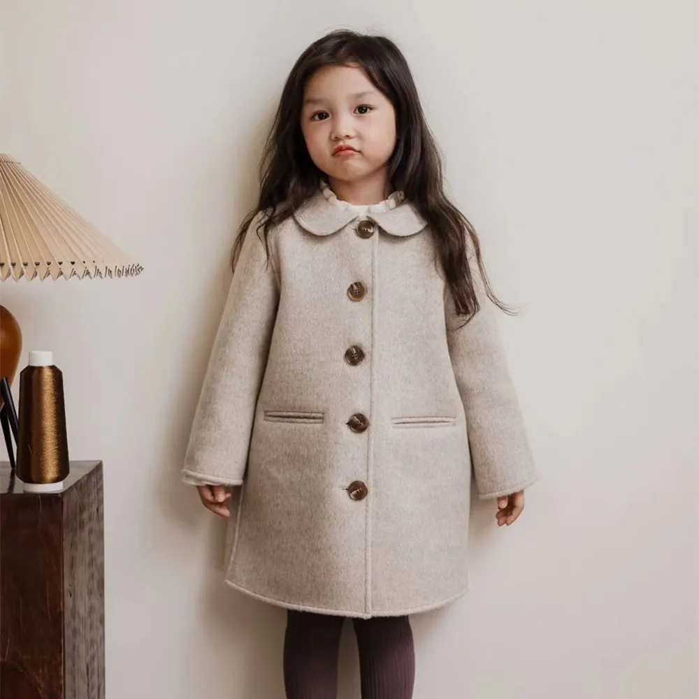 Autumn winter kids warm coat baby girls clothes Pure handmade high-quality double-sided woolen coat
Autumn winter kids warm coat baby girls clothes Pure handmade high-quality double-sided woolen coat