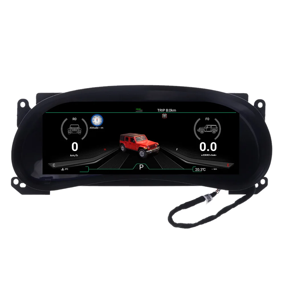 

12.3'' Car LCD Dashboard Player For Jeep Wrangler 3 JK 2010-2017 Car LCD Instrument Panel Modified and Upgraded Digital Cluster