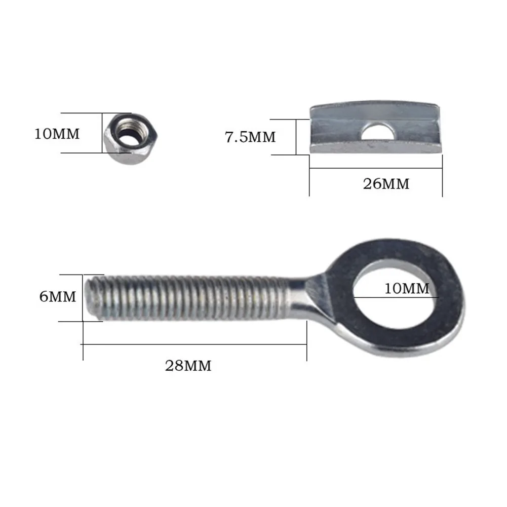2 Pcs Bicycle Steel Banjo Chain Tensioner For 3/8inch Axles For Track Fixed Bike Riding Adjustable Tire Wheel Fixing Buckle
2 Pcs Bicycle Steel Banjo Chain Tensioner For 3/8inch Axles For Track Fixed Bike Riding Adjustable Tire Wheel Fixing Buckle