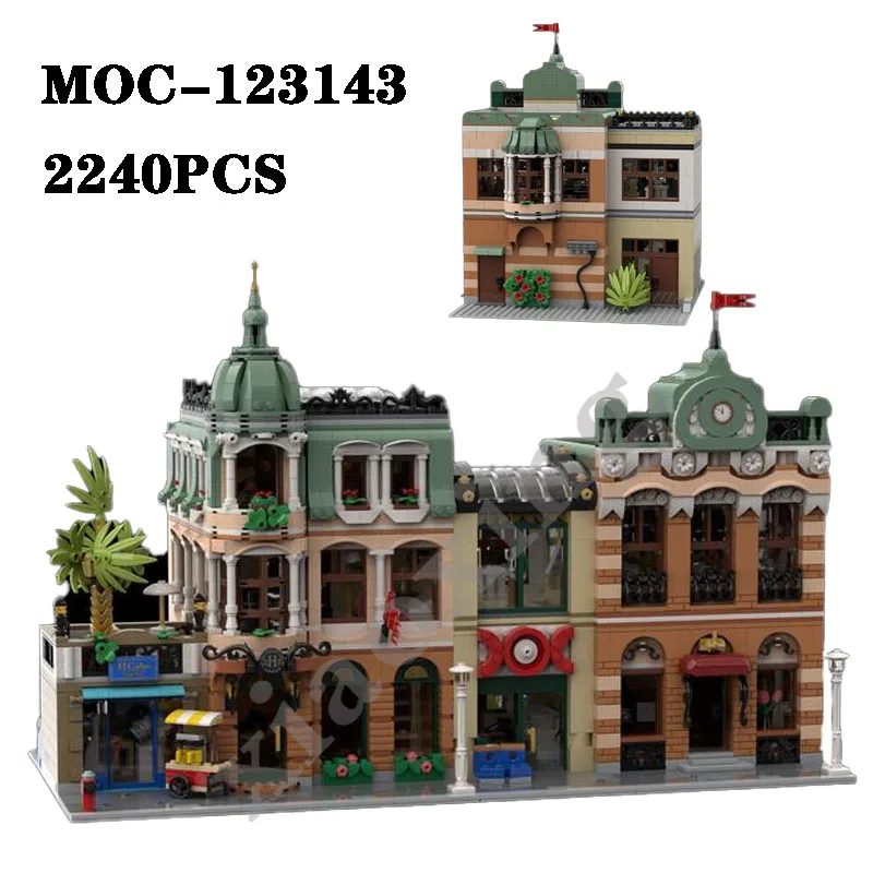 Classic MOC-123143 Hotel 2240 Pieces Suitable for 10297 Adult Royal Exhibition Building Block Toys Children DIY Christmas Gifts
Classic MOC-123143 Hotel 2240 Pieces Suitable for 10297 Adult Royal Exhibition Building Block Toys Children DIY Christmas Gifts