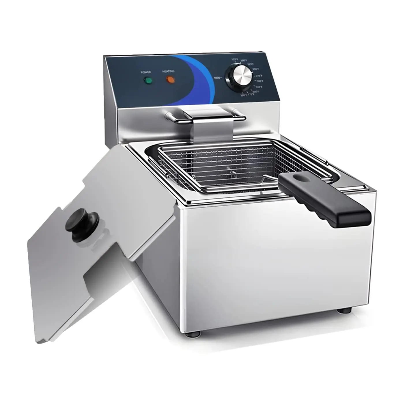 HOOCOO Commercial Electric Deep Fryer, Stainless Steel Deep Fryer with Basket Lid Capacity 10L (10.5QT) for Home Kitchen
HOOCOO Commercial Electric Deep Fryer, Stainless Steel Deep Fryer with Basket Lid Capacity 10L (10.5QT) for Home Kitchen