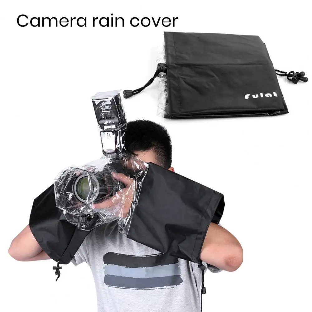 

Camera Rainproof Cover Waterproof Good Sealing Transparent Foldable Universal Protective PVC Large Raincoat