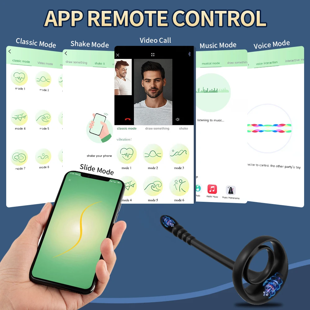 APP Bluetooth Prostate Vibrator Testicle Massage Anal Butt Plug Cock Penis Ring Male Masturbator Cocking Sex Toy for Men Sextoy APP Bluetooth Prostate Vibrator Testicle Massage Anal Butt Plug Cock Penis Ring Male Masturbator Cocking Sex Toy for Men Sextoy