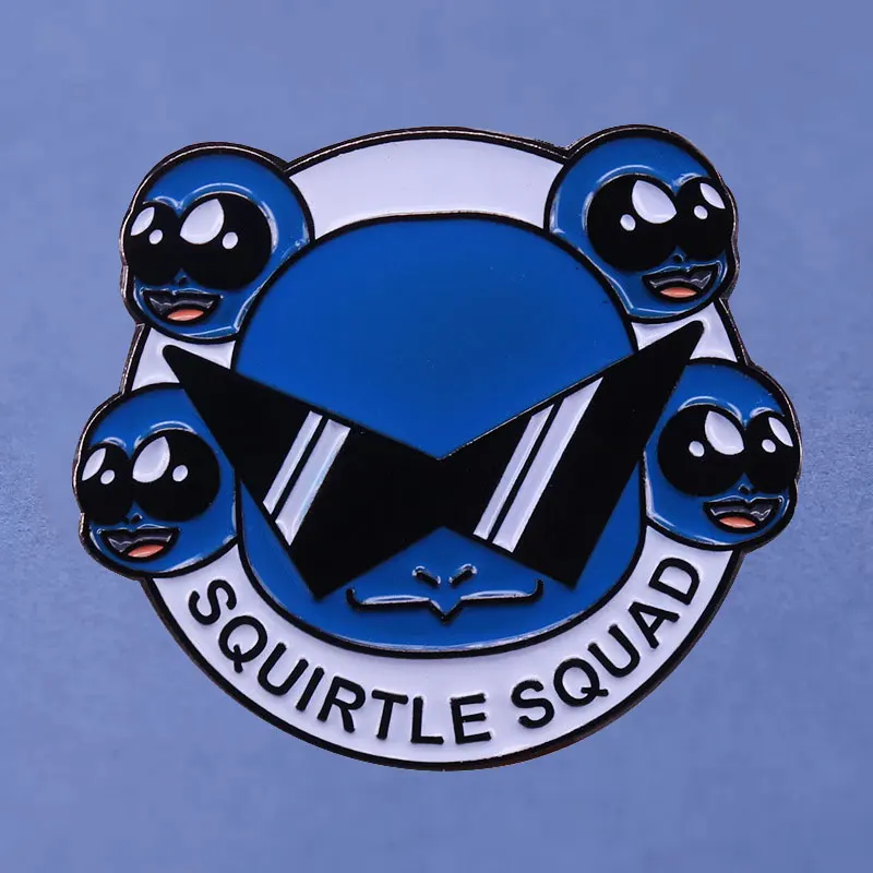 

Kawaii Squirtle Squad Hard Enamel Pins Collect Pokemon Anime Movies Metal Cartoon Brooch Backpack Hat Bag Collar Lapel Badges