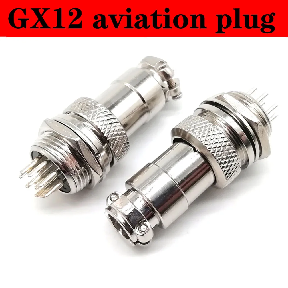 

GX12 small metal Connector aviation socket 2/3/4/5/6/7pin electric cable terminal fixed type and butt mobile Female mal