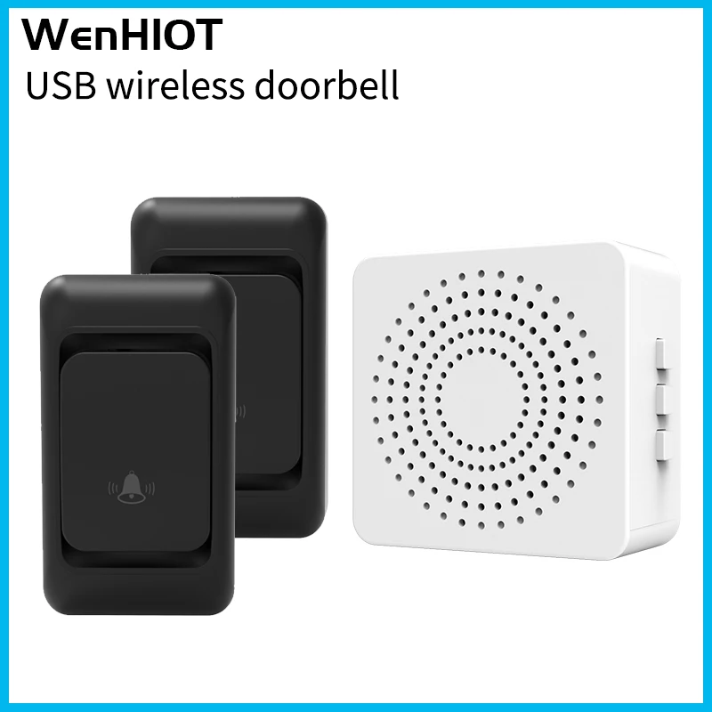 WenHIOT Outdoor Wireless Doorbell Waterproof USB Plug 150m Remote Control Home Smart Doorbell Homepage Welcome
WenHIOT Outdoor Wireless Doorbell Waterproof USB Plug 150m Remote Control Home Smart Doorbell Homepage Welcome
