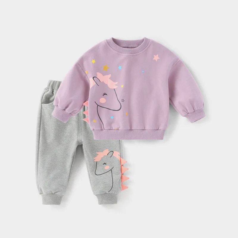 

Autumn Children Boy Girl Clothes Baby Long Sleeve T-shirt Pants 2pcs Suits Kids Clothing Sets Toddler Tracksuits 1 2 3 4 5 YEARS
