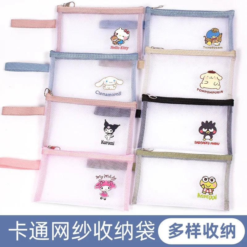 Kawaii Sanrio Hello Kitty Kuromi Cinnamoroll New Cartoon Cute Transparent Mesh Transparent Makeup Bag Storage Bag Portable Bag
Kawaii Sanrio Hello Kitty Kuromi Cinnamoroll New Cartoon Cute Transparent Mesh Transparent Makeup Bag Storage Bag Portable Bag