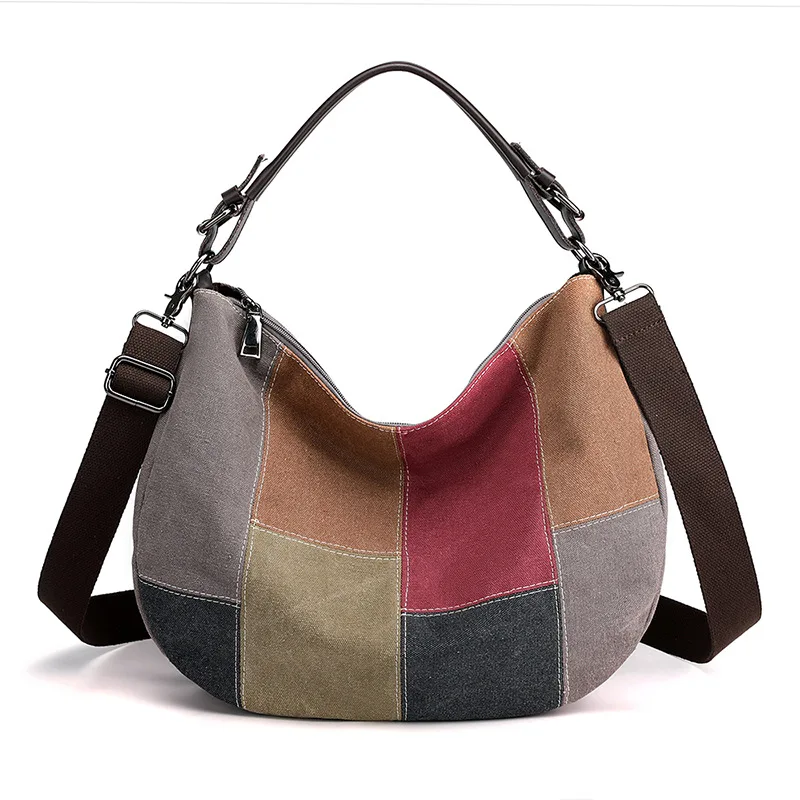 New Canvas Bag Simple Retro Stitching Color Large Bag Fashion Women's Bag Korean Handbag Shoulder Bags Fashion Messenger Bag sac
New Canvas Bag Simple Retro Stitching Color Large Bag Fashion Women's Bag Korean Handbag Shoulder Bags Fashion Messenger Bag sac