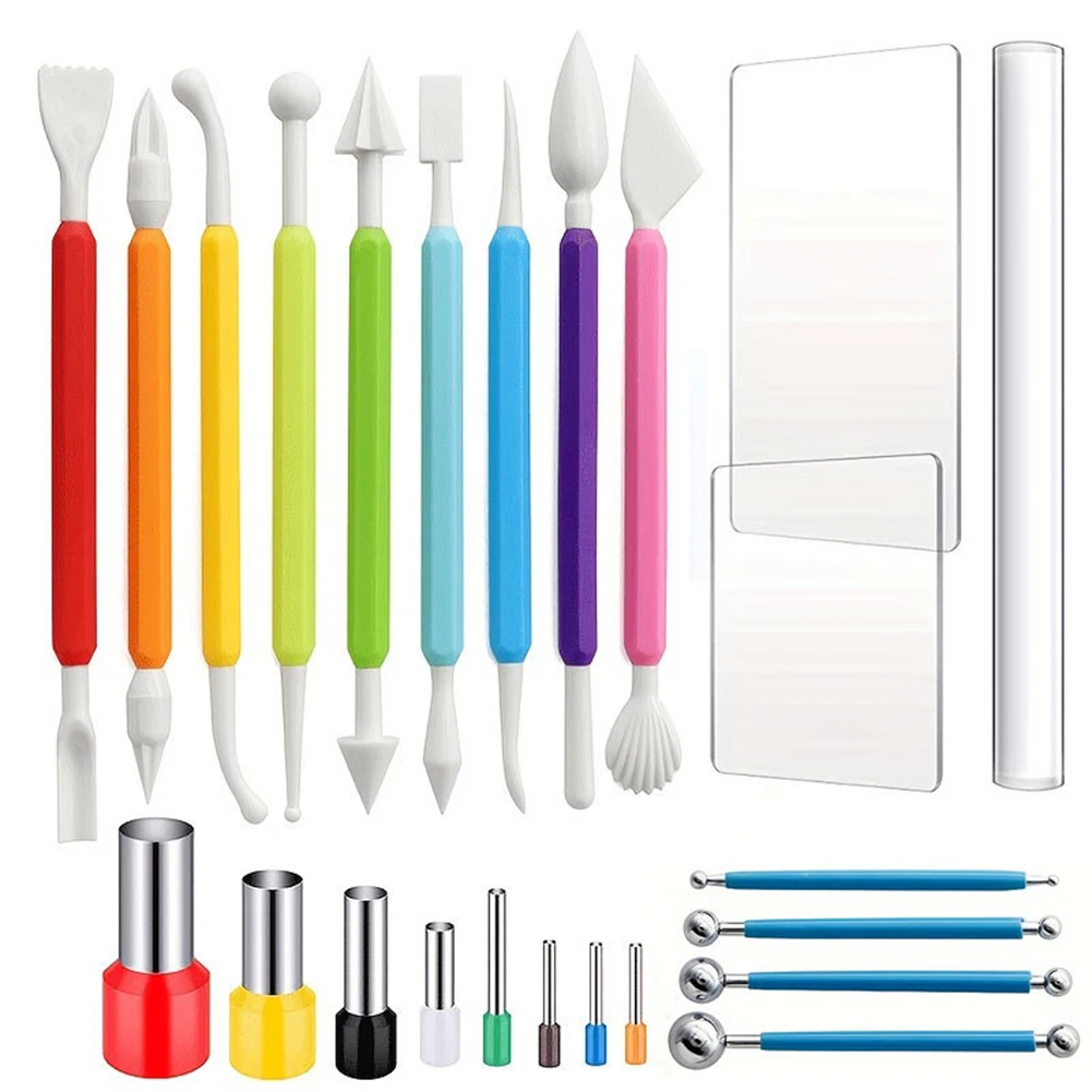 Sculpting Tools Pottery Tools Rolling Pin Round Cutters Sticks 24 Piece Acrylic Plate Clay Carving Hollow Stick
Sculpting Tools Pottery Tools Rolling Pin Round Cutters Sticks 24 Piece Acrylic Plate Clay Carving Hollow Stick