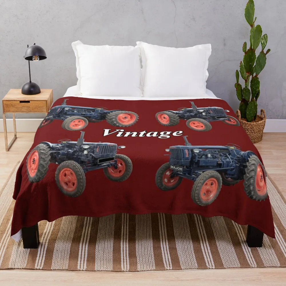 

Vintage tractor Throw Blanket Bed covers valentine gift ideas Bed linens Fluffy Softs Blankets