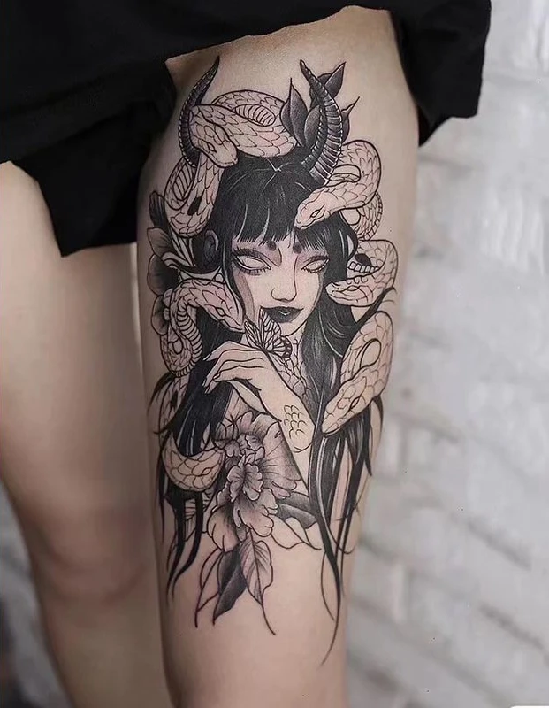 Temporary Tattoos Gothic Horror Medusa Tattoo Stickers Snake Y2K Fake Tattoos For Women Art Tatoo Cute Festival Tatuaje Tatto
Temporary Tattoos Gothic Horror Medusa Tattoo Stickers Snake Y2K Fake Tattoos For Women Art Tatoo Cute Festival Tatuaje Tatto