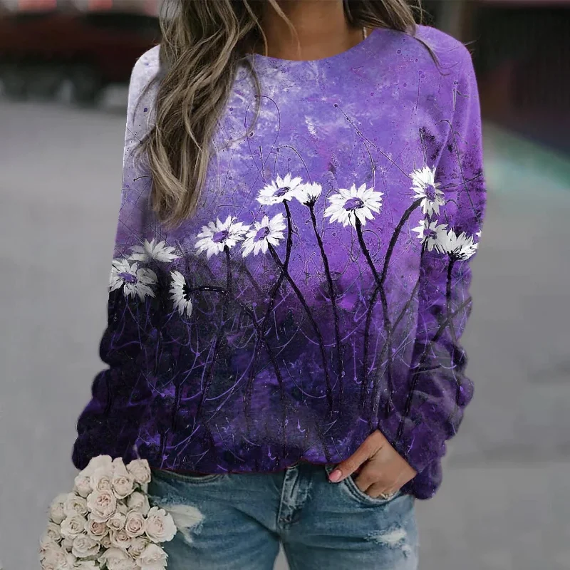 2022 Autumn Winter Clothes Women's Fashion O-Neck Long Sleeved Tops Fashion Printed Sweatshirts Ladies Loose Casual Pullover
2022 Autumn Winter Clothes Women's Fashion O-Neck Long Sleeved Tops Fashion Printed Sweatshirts Ladies Loose Casual Pullover