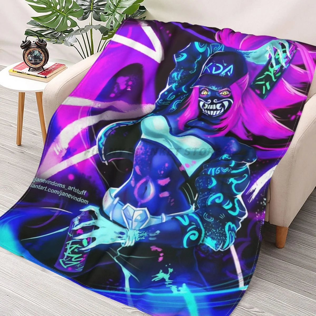 KDA Akali Throws Blankets Collage Flannel Ultra-Soft Warm picnic blanket bedspread on the bed
KDA Akali Throws Blankets Collage Flannel Ultra-Soft Warm picnic blanket bedspread on the bed