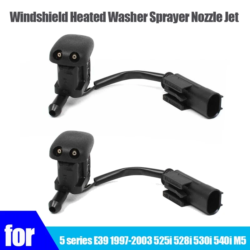 1 Pair New Windshield Heated Washer Sprayer Nozzle Jet 61668361039 For -BMW 5 Series E39 1997-2003 525I 528I 530I M5
1 Pair New Windshield Heated Washer Sprayer Nozzle Jet 61668361039 For -BMW 5 Series E39 1997-2003 525I 528I 530I M5