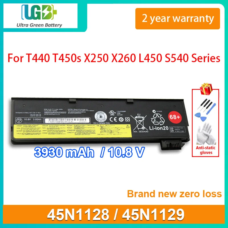 UGB Новый 45N1128 45N1129 Аккумулятор для Lenovo ThinkPad T440 T440s T450 T450s X240 X250 X260 L450 T440S T450S S440 S540 45N1127
UGB Новый 45N1128 45N1129 Аккумулятор для Lenovo ThinkPad T440 T440s T450 T450s X240 X250 X260 L450 T440S T450S S440 S540 45N1127