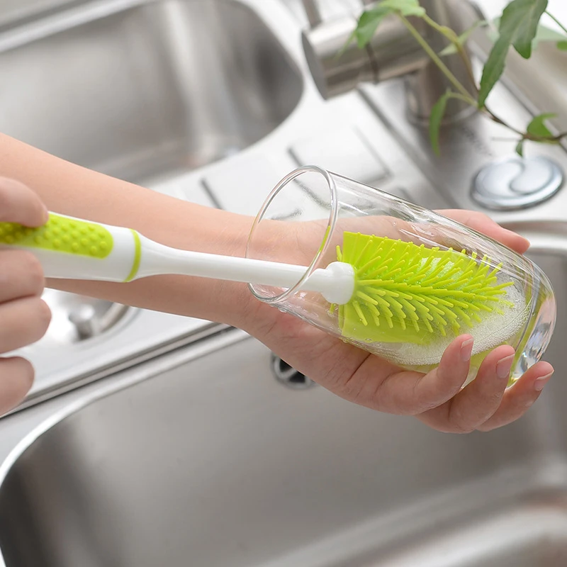 New Silicone Baby Bottle Brush Multifunctional Long Handle Cleaning Rotary Long Handle Scrubbing Baby Milk Bottle Brush Cleaner
New Silicone Baby Bottle Brush Multifunctional Long Handle Cleaning Rotary Long Handle Scrubbing Baby Milk Bottle Brush Cleaner