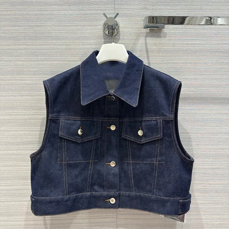 High Street Women's Vest Fashion Loose Casual Workwear Style Handsome Versatile Large Pocket Denim Tank Top
High Street Women's Vest Fashion Loose Casual Workwear Style Handsome Versatile Large Pocket Denim Tank Top