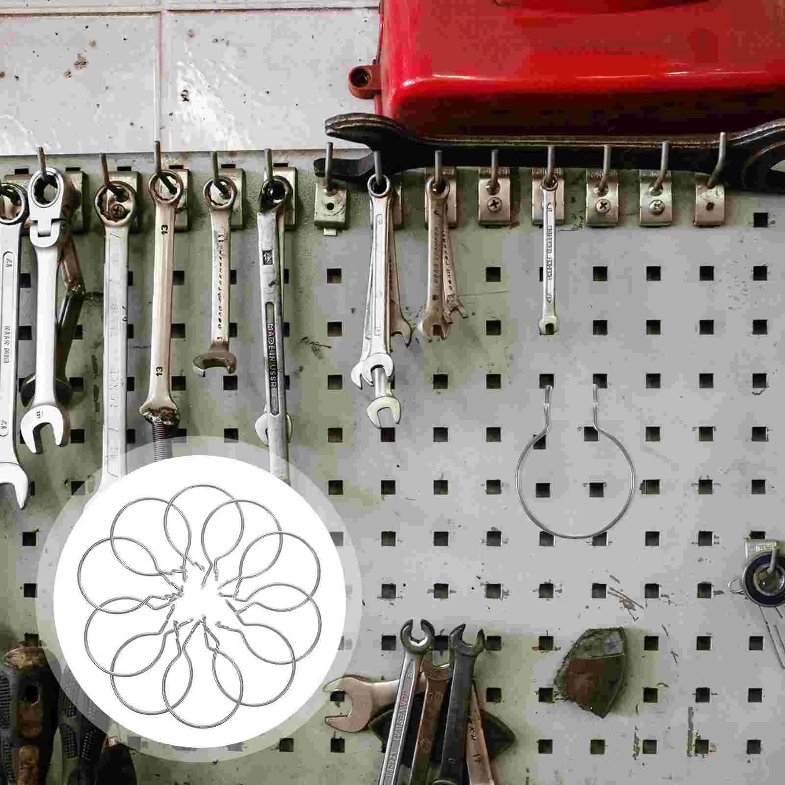 10 Pcs Peg Board Hook Metal Pegboard Hooks for Heavy Duty Clothes Hanger Garage Ring Cups Tool Hangers Hanging
10 Pcs Peg Board Hook Metal Pegboard Hooks for Heavy Duty Clothes Hanger Garage Ring Cups Tool Hangers Hanging