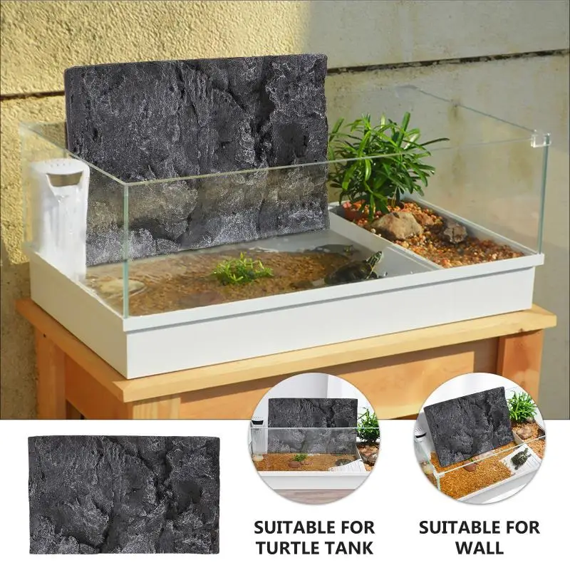 Generic Background Reptile Tank 3D Aquarium Board Fish Terrarium Tile