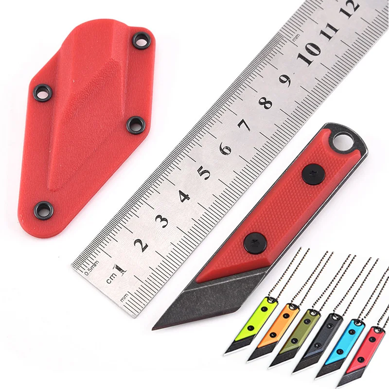 

Mini Knife Multi Portable Necklace Utility Pocket Knife Cutting Paper Knives Office Letter Unpacking Express Open Box Cutter EDC