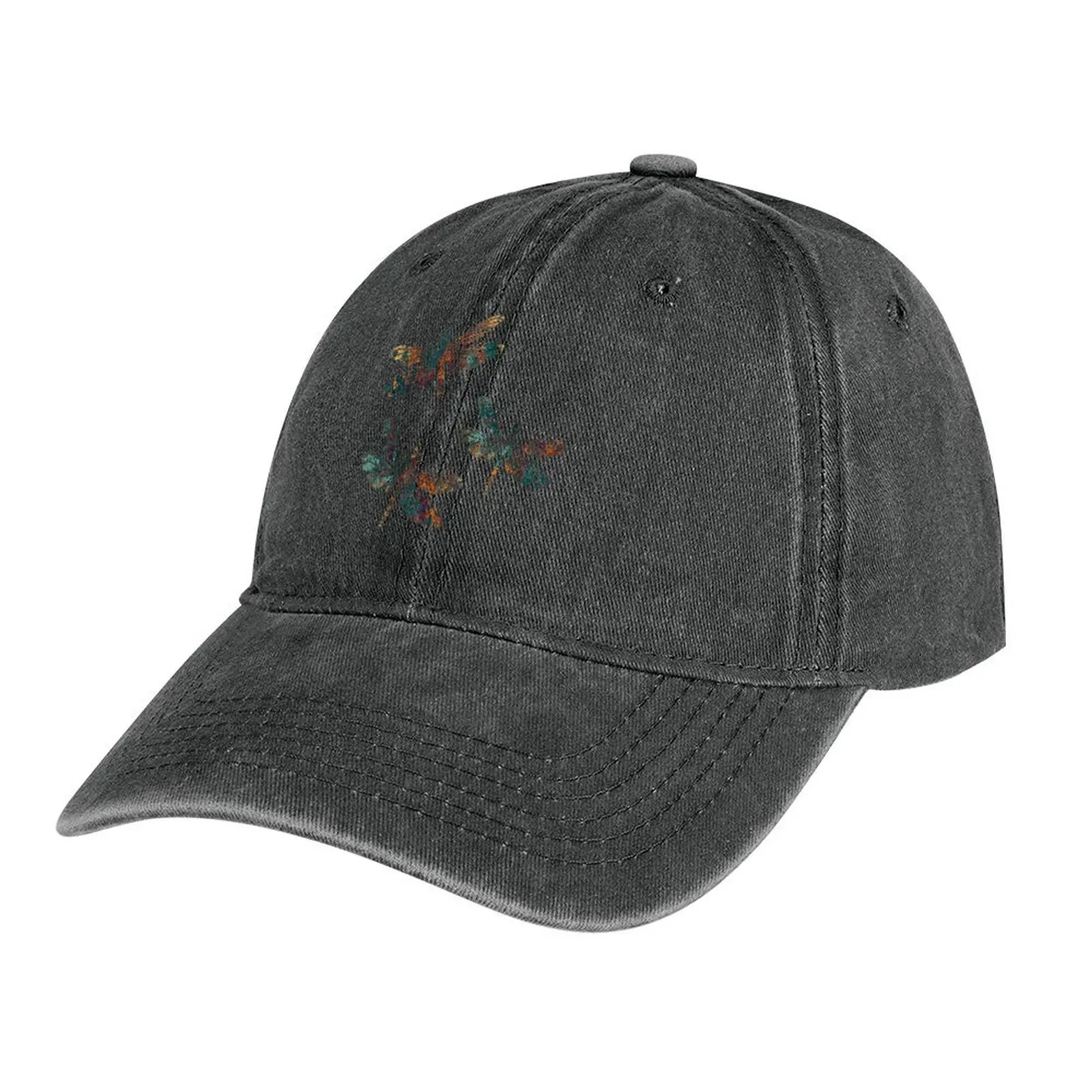 

Rusted Dragonflies flying in Harmony Cowboy Hat Golf Trucker Hat Rave Sun Hats For Women Men's