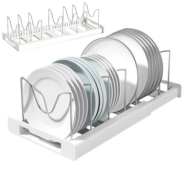 Pan Holder Rack Kitchen Stand With 7 Adjustable CompartmentLid Organizer Retractable Foldable Stainless Steel Plate Dish Holder
Pan Holder Rack Kitchen Stand With 7 Adjustable CompartmentLid Organizer Retractable Foldable Stainless Steel Plate Dish Holder