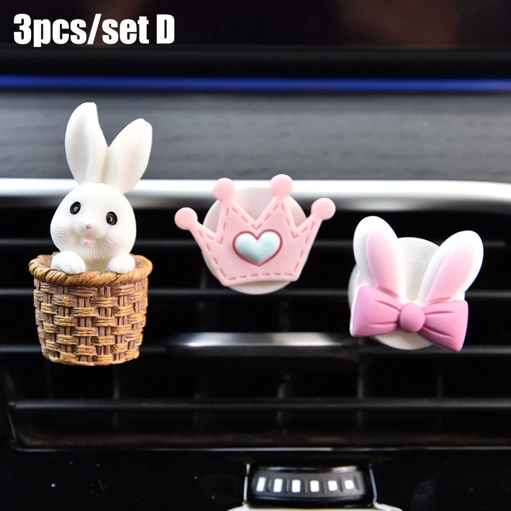 3pcs/set Lovely Rabbit Car Fragrance Air Fresheners Outlet Vent Perfume Clip Interior Accessories Car Decoration Perfume Clips
3pcs/set Lovely Rabbit Car Fragrance Air Fresheners Outlet Vent Perfume Clip Interior Accessories Car Decoration Perfume Clips