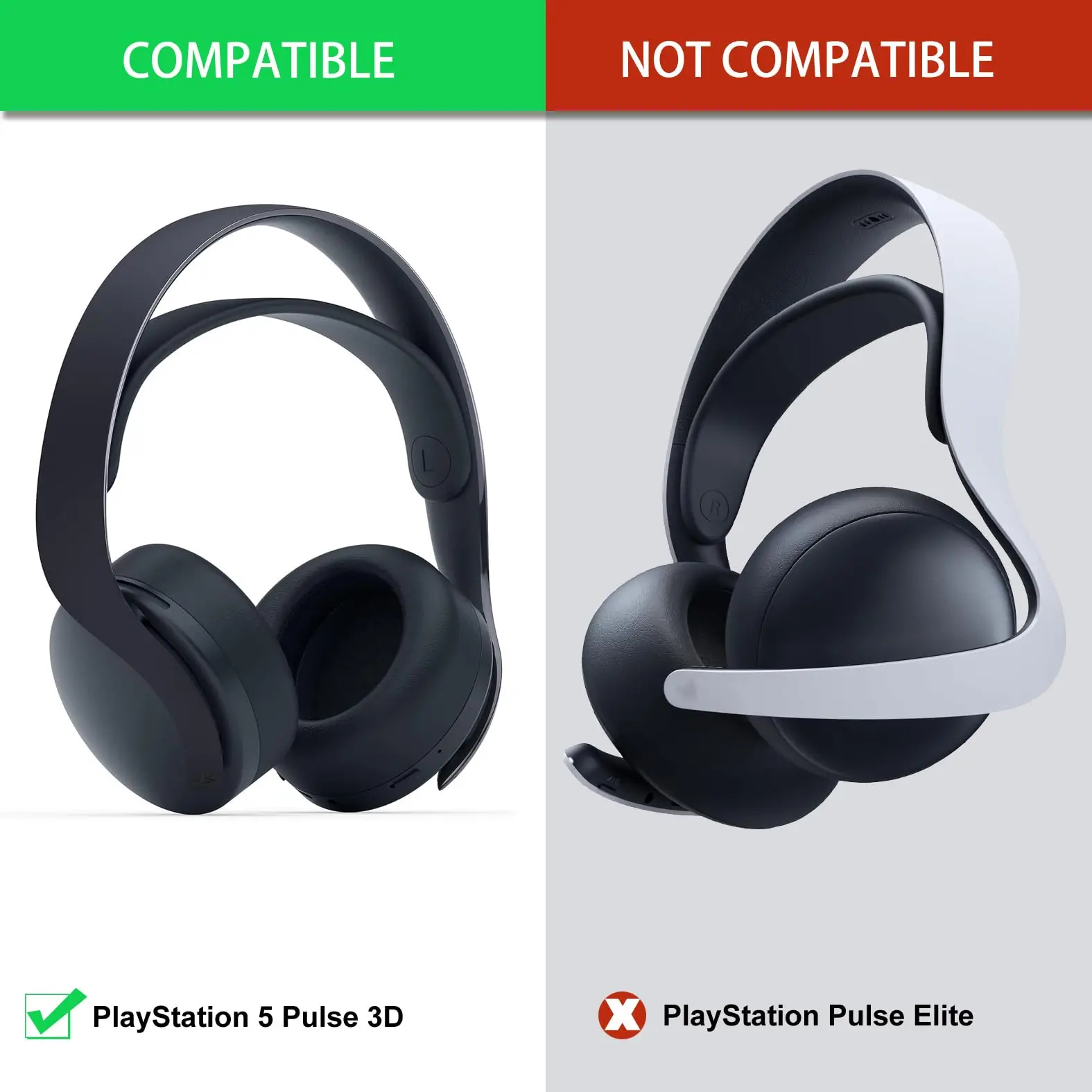 PS5 Silicone Ear Pads Cover Protector for Sony PlayStation 5 Pulse PS5 3D Wireless Headset,Sweatproof, Easily Washable PS5 Silicone Ear Pads Cover Protector for Sony PlayStation 5 Pulse PS5 3D Wireless Headset,Sweatproof, Easily Washable