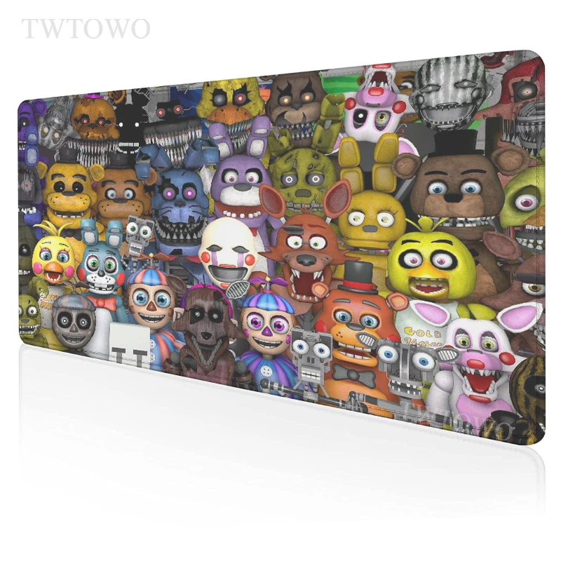 Игровой коврик для мыши Fnaf, большой коврик для клавиатуры HD под заказ, настольные коврики, Мягкий Нескользящий игровой коврик для мыши для ноутбука
Игровой коврик для мыши Fnaf, большой коврик для клавиатуры HD под заказ, настольные коврики, Мягкий Нескользящий игровой коврик для мыши для ноутбука
