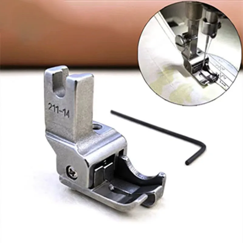

1 piece Double Compensating Presser Foot Right Guide Top Stitch Presser Feet Industrial Lockstitch Sewing Machine Foot 211-14/15