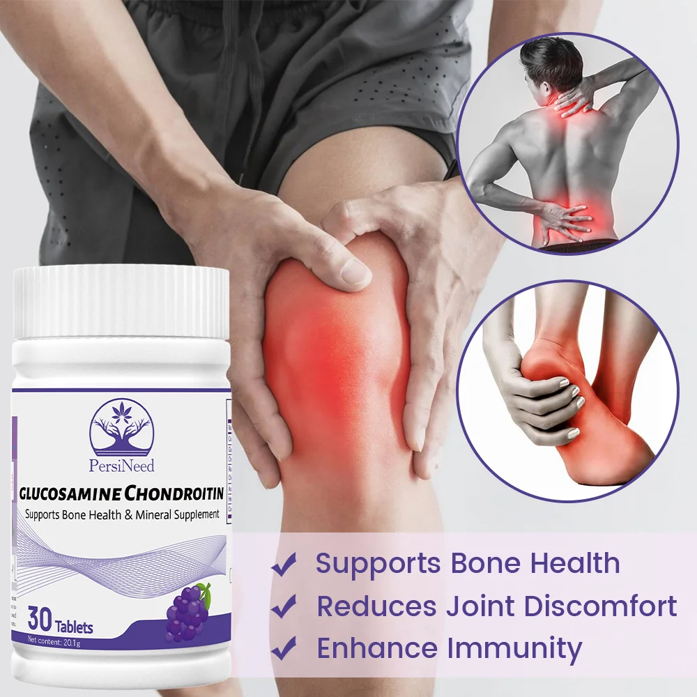 

Glucosamine Chondroitin - Joint Support Supplement. Helps with Inflammatory Response. Discomfort Relief for Back, Knees & Hands