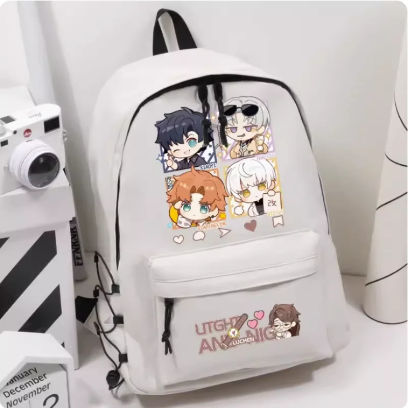 

Anime Light And Night Osborn Evan Sariel Elastic Band Decoration Girls Bagpack Backpack Travel Bag Boy Teenager Schoolbag